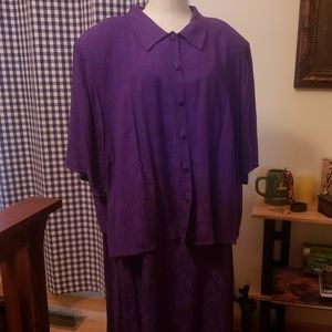 Fantastic for fall! Plum tank dress with jacket